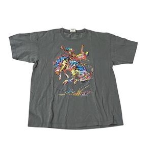 Earth collection vintage tshirt cowboy bucking bronco rodeo XL